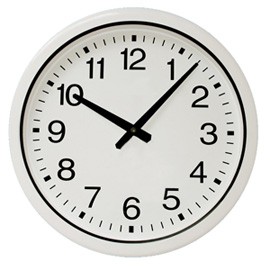 4410: Analogue clock 40 cm, water-proofed & quarz controlled - for inside areas