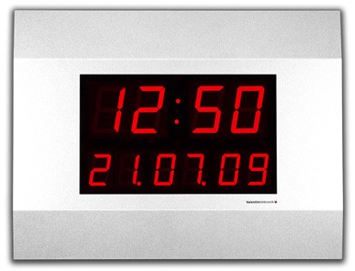 LW-57-38D: Wireless LED-Clock for inside with installed DCF-77 Antenna